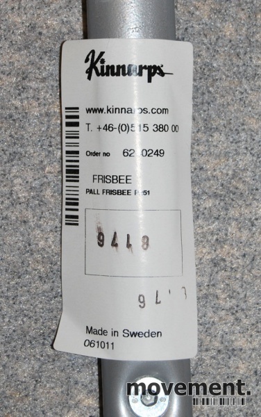 Solgt!Kinnarps Frisbee i rød mikrofiber, - 3 / 3
