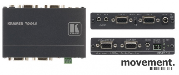 Solgt!Kramer Tools VP-211K 2x1 Video &