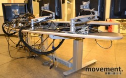 Buet skrivebord for kontrollrom / kommandosentral med el.hevsenk, pent brukt