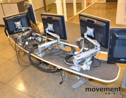 Buet skrivebord for kontrollrom / kommandosentral med el.hevsenk, pent brukt