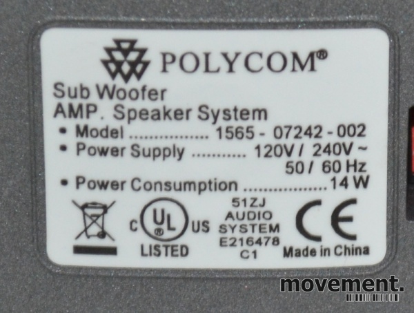 Solgt!Polycom Subwoofer for - 3 / 3