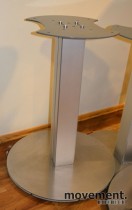 Understell til møtebord, søylefot i sølvgrått, H=70,5cm, pent brukte