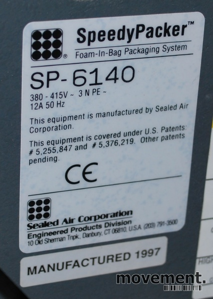 Solgt!Pakkemaskin / skumfyller Sealed Air - 12 / 13