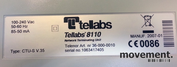 Solgt!Tellabs 8110 Network Terminating - 2 / 2