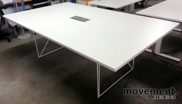 Møtebord AIR i hvitt 220x130cm med - 3 / 4