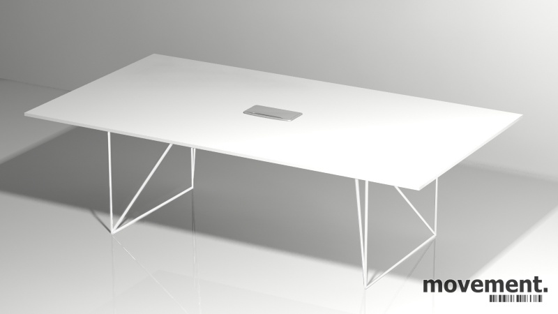 Møtebord AIR i hvitt 220x130cm med - 1 / 4