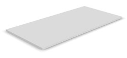Hvit, rektangulær bordplate til skrivebord fra Narbutas 160x80cm, NY/UBRUKT