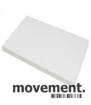 Hvit bordplate til skrivebord fra Narbutas, 80x80cm, NY/UBRUKT
