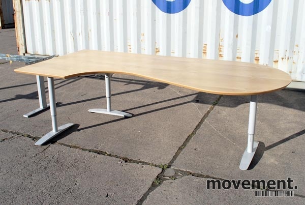 Solgt!Edsbyn buet skrivebord i bjerk, - 1 / 4