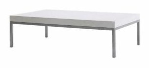 IKEA Klubbo hvitt loungebord sofabord,28 cm høyde, 97 cm IKEA Klubbo hvitt loungebord sofabord,28 cm høyde, 97 cm