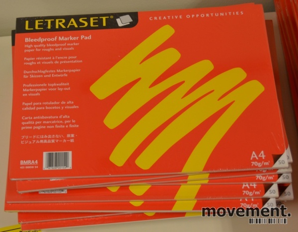 Solgt!Letraset Bleedproof Marker Pad A4,