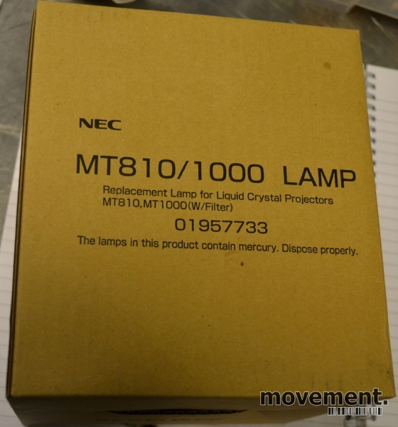 Solgt!NEC Prosjektor-pære MT810/1000