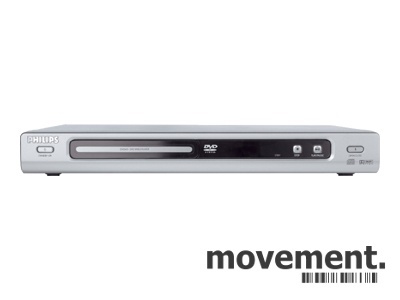 Solgt!Philips DVD-spiller DVD625, sølvgrå