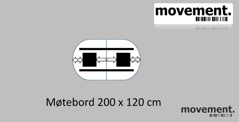 Solgt!Moderne møtebord i hvitt fra - 6 / 6
