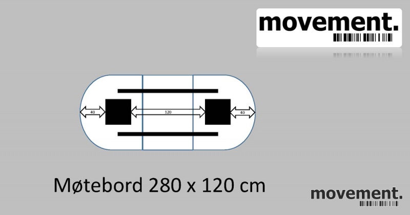 Solgt!Moderne møtebord i hvitt, - 6 / 6