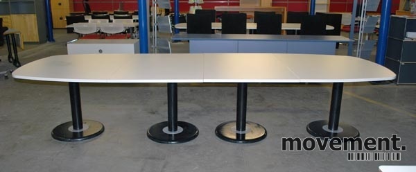Solgt!Moderne møtebord i hvitt, sort - 2 / 6