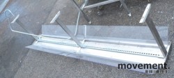 Pusteskjerm for buffet / servering, rustfritt/plexi, 240cm bredde, pent brukt