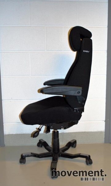 KAB Seating Director, ergonomiskkontorstol i sort, med Kab Seating arbeidsstoler: Director