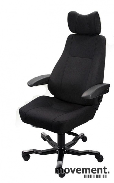 KAB Seating Director, ergonomiskkontorstol i sort, med Kab Seating arbeidsstoler: Director