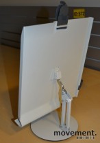 Manuskriptholder / konseptholder A4 fra Luxo, bordmodell med fot, pent brukt