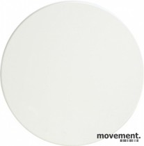 Bordplate, rund plate i hvit laminat fra Narbutas, Ø=70cm, Tykkelse 25mm, NY/UBRUKT
