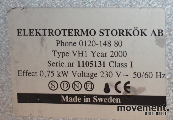 Solgt!Varmeplate VH1 i rustfritt stål fra - 2 / 2