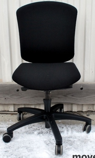Savo MaxIkon 3 ergonomisk kontorstol,nyoverhalt og nytrukket Kinnarps 9000 CV stol (Sort, Grå)