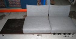 Living Divani lav 2seter sofa i brunt, sittehøyde 37 cm, 185 cm bredde, brukt