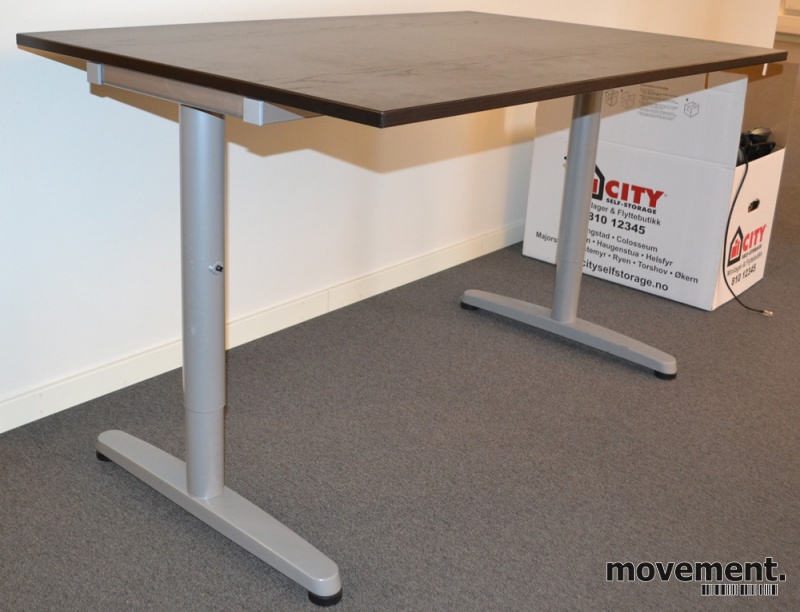 Solgt!IKEA Galant skrivebord i mørkt - 3 / 4