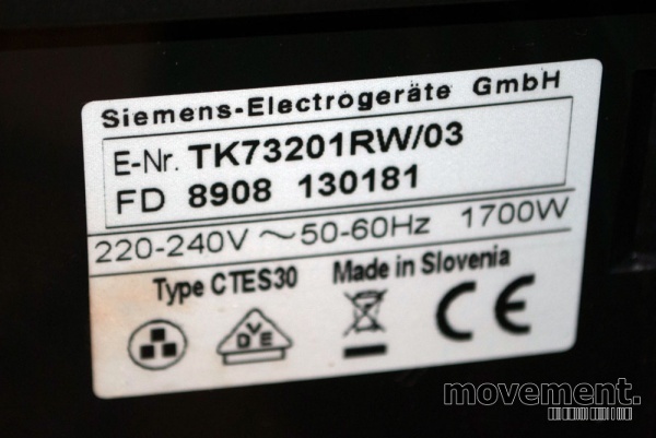 Solgt!Siemens EQ.7 (TK73201RW) - 5 / 5