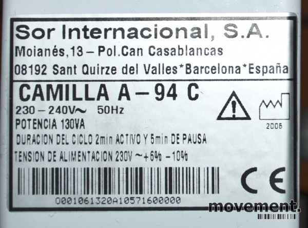 Solgt!Sorisa A-94C Camilla elektrisk - 8 / 8