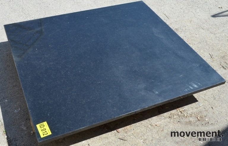 Solgt!Steinplate 30mm tykk, sort, 122,5 x - 1 / 2