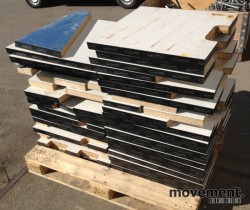 Datagulv fra Gamma, komplett med ben og gulvmoduler, pent brukt, ca 30kvm