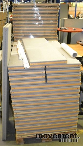 Solgt!Skillevegg for kontor, 130cm høyde, - 3 / 3