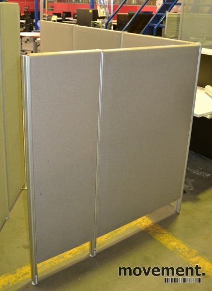Solgt!Skillevegg for kontor, 130cm høyde, - 2 / 3