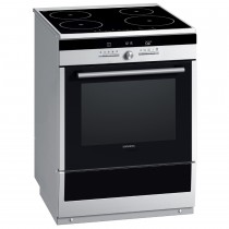 Siemens komfyr med induksjon, HC858543U, i stål, DEMOKUPP