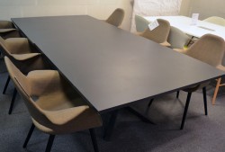 Lammhults FUNK Møtebord i grått, 280x140cm, passer 8-10 personer, pent brukt