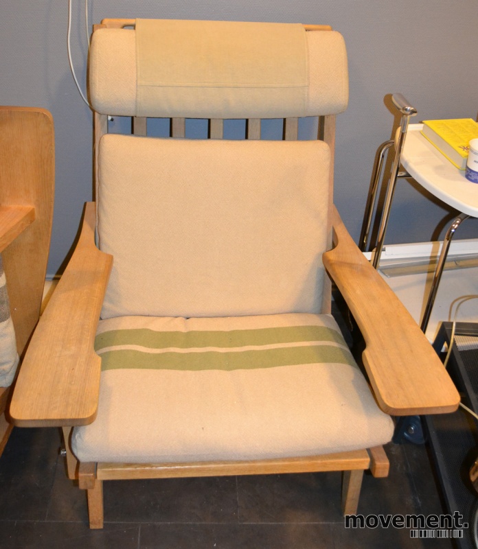 Solgt!Hans Wegner GE375 lenestol i eik, - 8 / 11