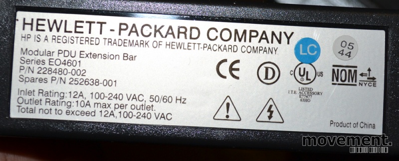 Solgt!HP PDU Control Unit  16A + 2 x - 5 / 5