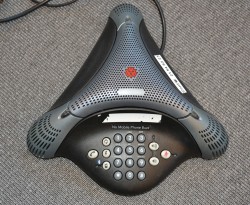 Konferansetelefon Polycom VoiceStation 500, analog med BlueTooth, pent brukt