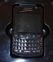 Mobiltelefon: BlackBerry Bold 9780 i sort farge, brukt