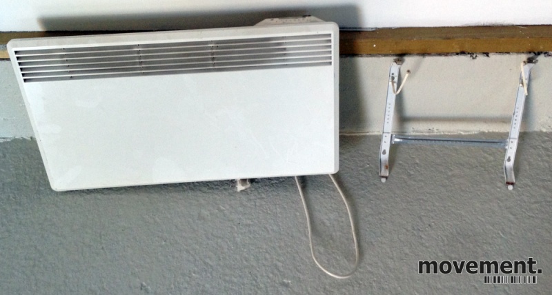 Solgt!Nobø 1000W panelovn med termostat, - 1 / 3