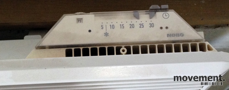 Solgt!Nobø 1000W panelovn med termostat, - 2 / 3