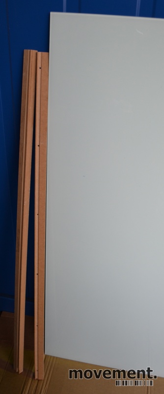 Solgt!Whiteboard i grønnfrostet glass, - 2 / 2
