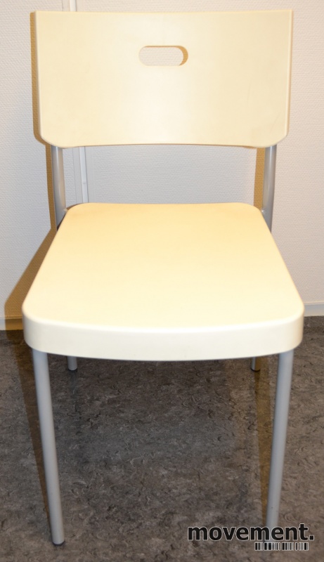 Ikea enkel stol i grått metall hviteller sort plast Herman stol fra Ikea | FINN.no