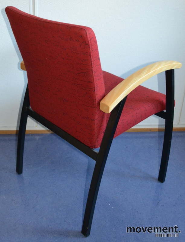 Solgt!Kinnarps konferansestol i sort/bøk, - 2 / 2