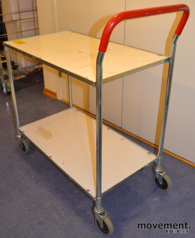 Solgt!Liten tralle med fire hjul, hvite - 2 / 2