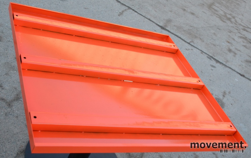 Solgt!Fast plate i orange stål til - 4 / 9