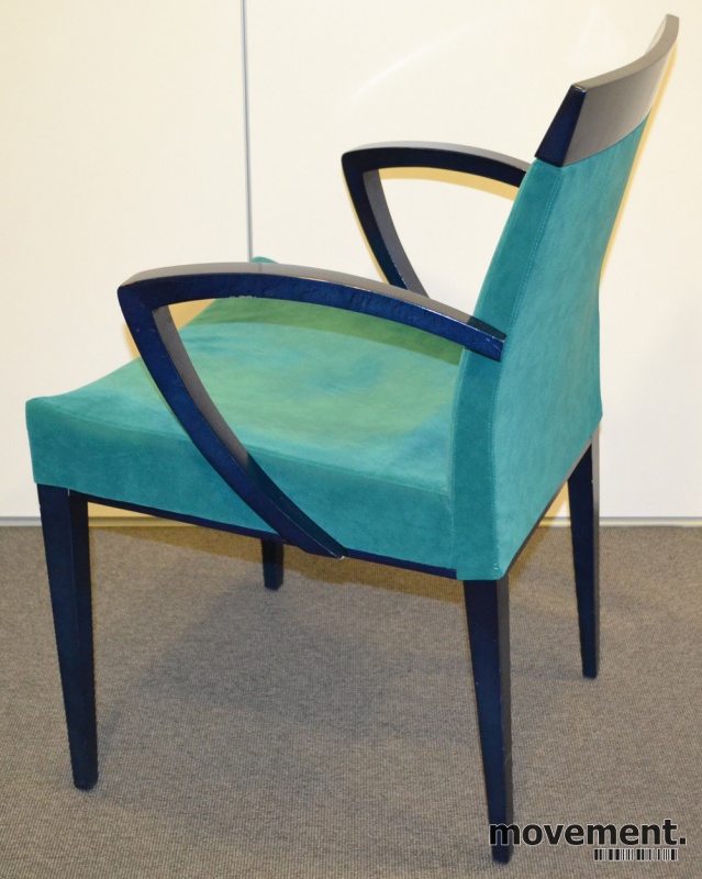 Solgt!Møteromsstoler i sort / grønn - 2 / 3