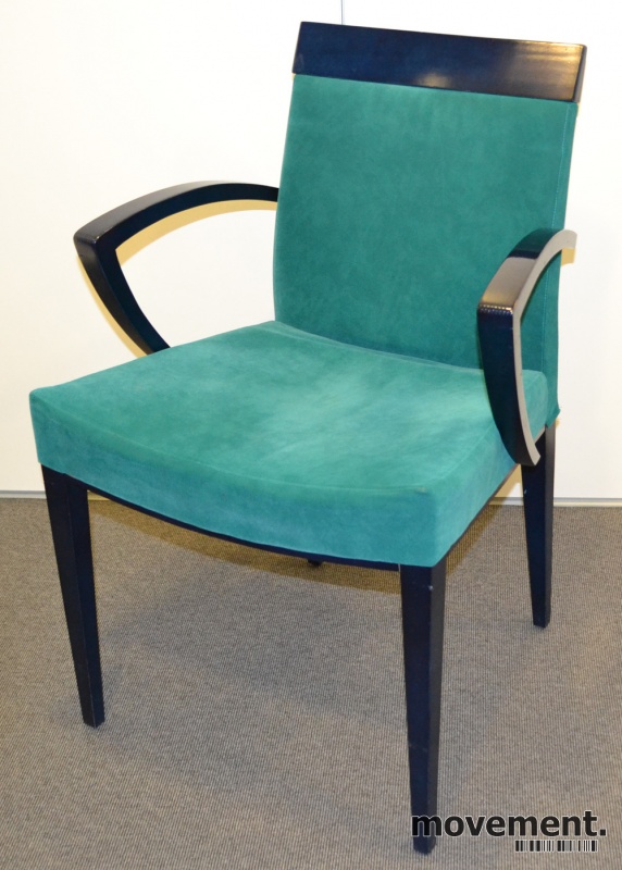 Solgt!Møteromsstoler i sort / grønn - 1 / 3